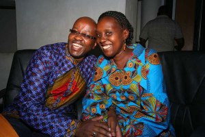 Chris Lyimo and his wife Wandia Njoya at Nation Centre in Nairobi on August 21,2015. PHOTO BY EVANS HABIL(NAIROBI)